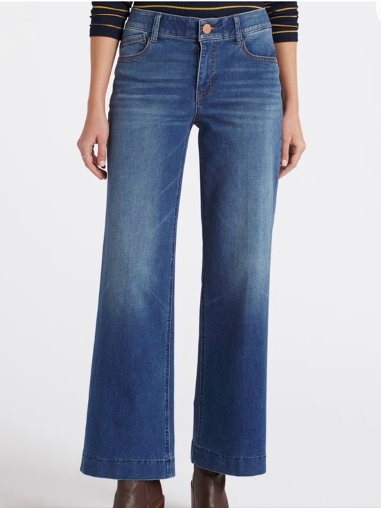 Denim - Democracy Absolution Wide Leg Jeans Medium Wash 12 Slimming